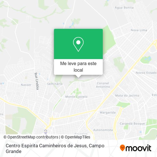 Centro Espirita Caminheiros de Jesus mapa