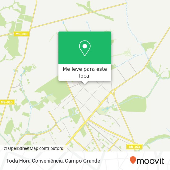 Toda Hora Conveniência mapa