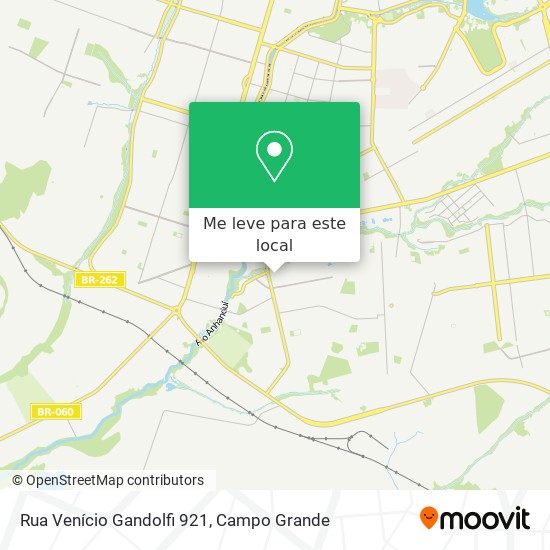 Rua Venício Gandolfi 921 mapa