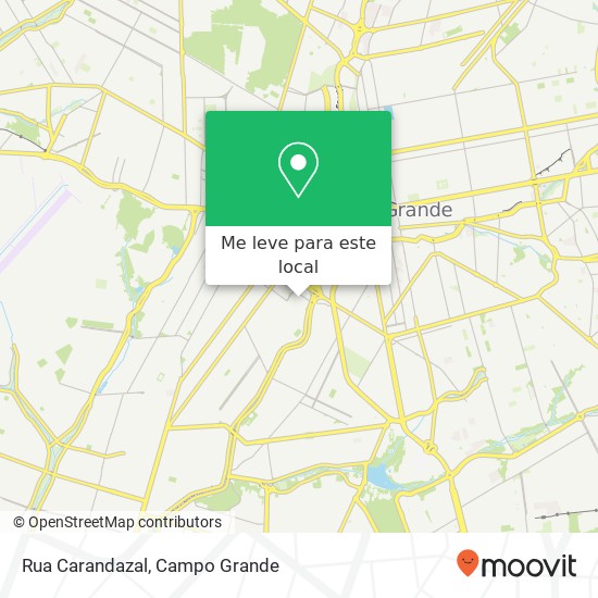 Rua Carandazal mapa