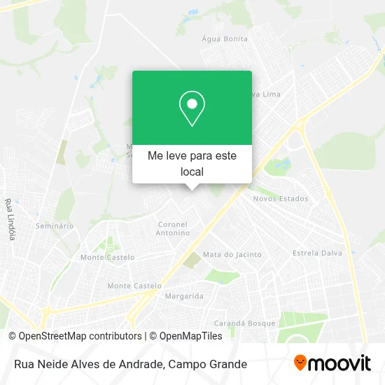 Rua Neide Alves de Andrade mapa