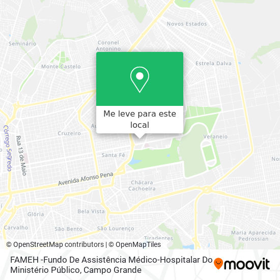 FAMEH -Fundo De Assistência Médico-Hospitalar Do Ministério Público mapa