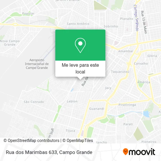 Rua dos Marimbas 633 mapa
