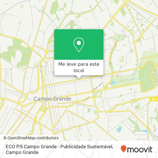 ECO P.S Campo Grande - Publicidade Sustentável mapa