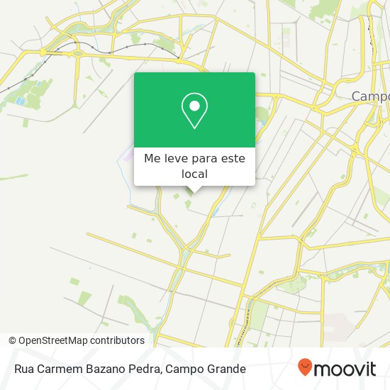 Rua Carmem Bazano Pedra mapa