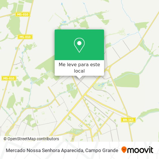 Mercado Nossa Senhora Aparecida mapa