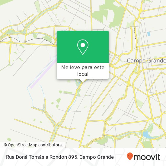 Rua Doná Tomásia Rondon 895 mapa