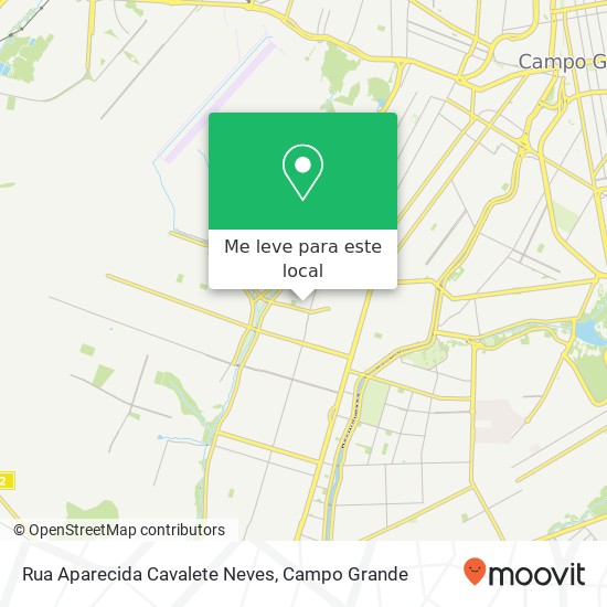 Rua Aparecida Cavalete Neves mapa