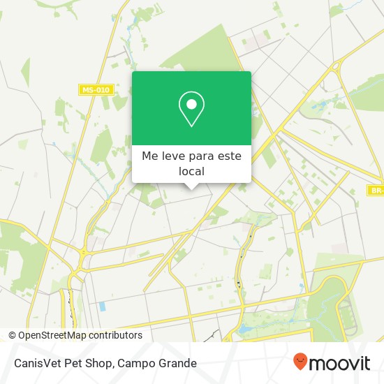 CanisVet Pet Shop mapa