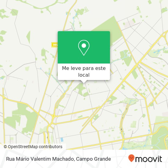 Rua Mário Valentim Machado mapa