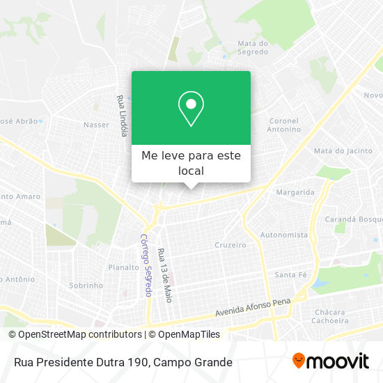 Rua Presidente Dutra 190 mapa