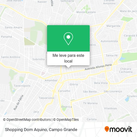 Shopping Dom Aquino mapa