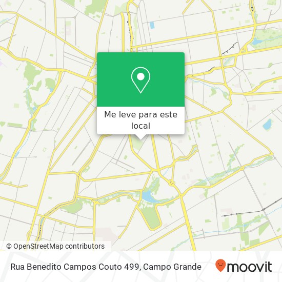 Rua Benedito Campos Couto 499 mapa
