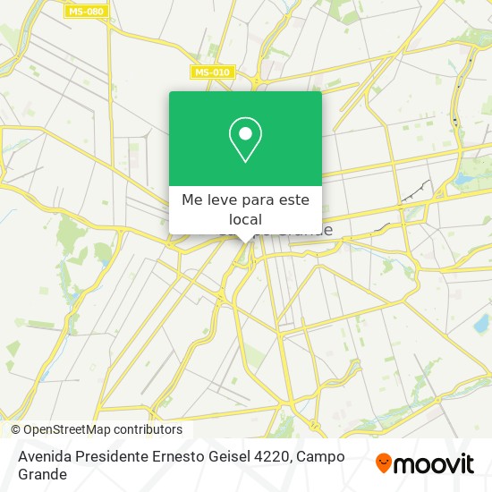 Avenida Presidente Ernesto Geisel 4220 mapa