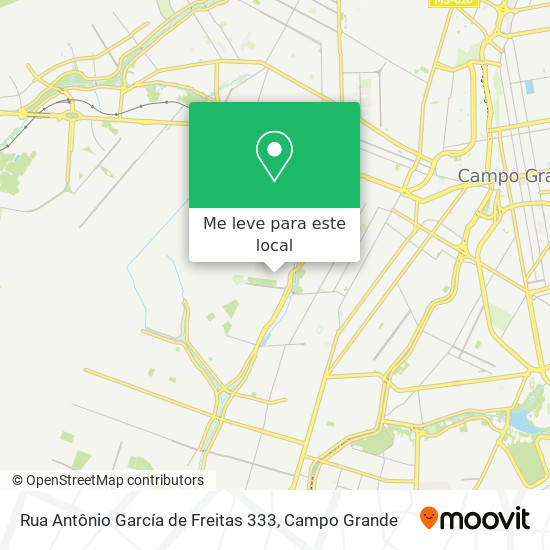 Rua Antônio García de Freitas 333 mapa