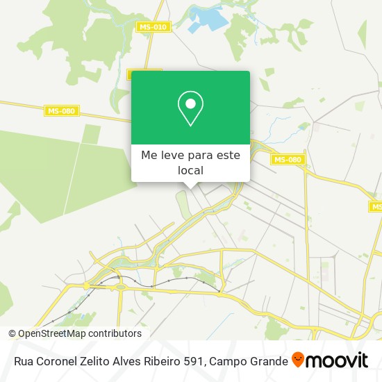Rua Coronel Zelito Alves Ribeiro 591 mapa