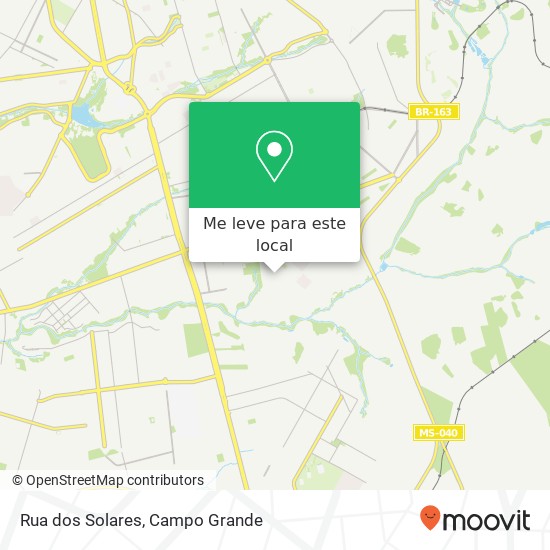 Rua dos Solares mapa