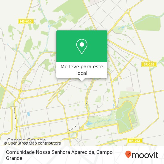 Comunidade Nossa Senhora Aparecida mapa