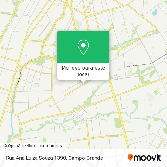 Rua Ana Luiza Souza 1390 mapa