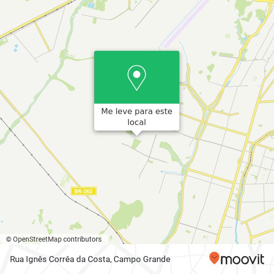 Rua Ignês Corrêa da Costa mapa