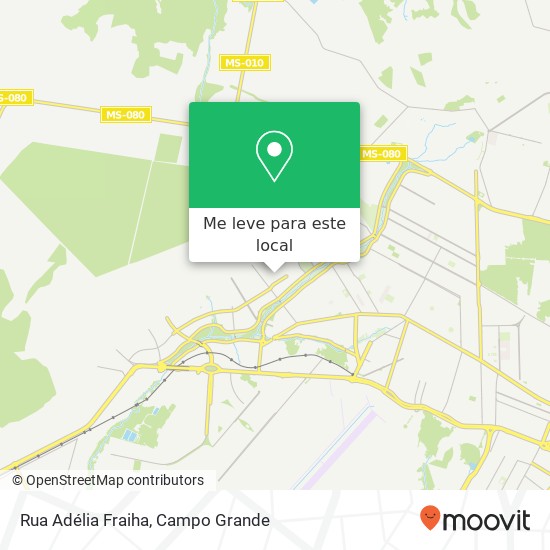 Rua Adélia Fraiha mapa