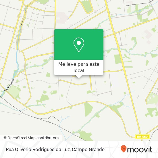 Rua Olivério Rodrigues da Luz mapa