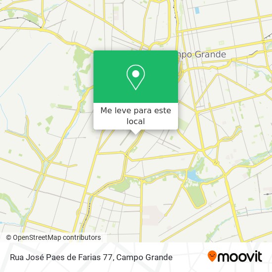 Rua José Paes de Farias 77 mapa