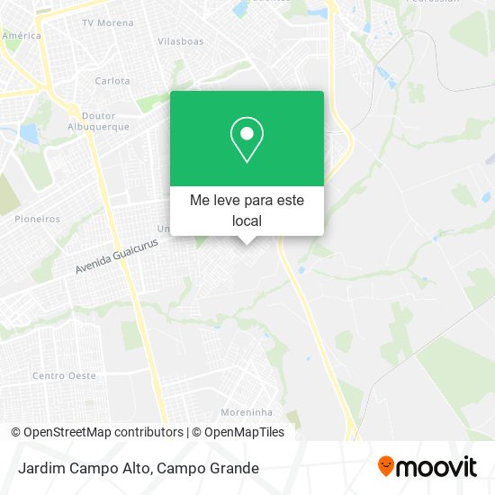 Jardim Campo Alto mapa