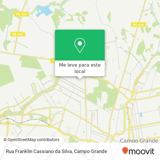 Rua Franklin Cassiano da Silva mapa