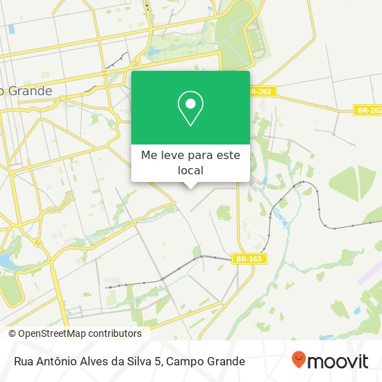 Rua Antônio Alves da Silva 5 mapa