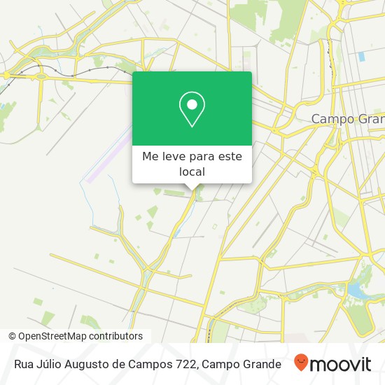 Rua Júlio Augusto de Campos 722 mapa