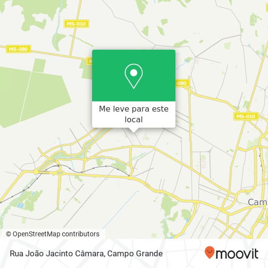 Rua João Jacinto Câmara mapa