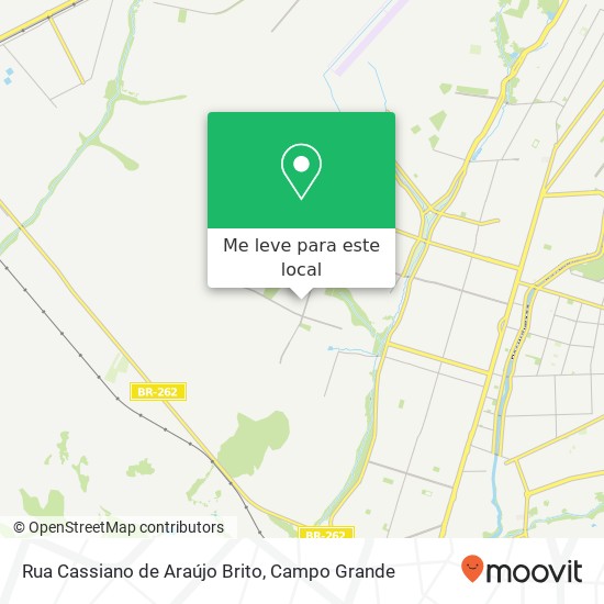 Rua Cassiano de Araújo Brito mapa