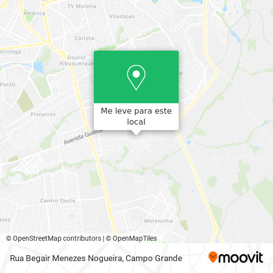 Rua Begair Menezes Nogueira mapa