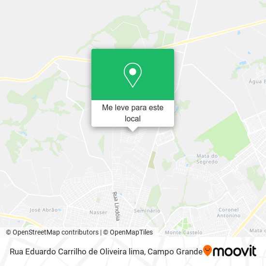 Rua Eduardo Carrilho de Oliveira lima mapa