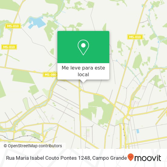 Rua Maria Isabel Couto Pontes 1248 mapa