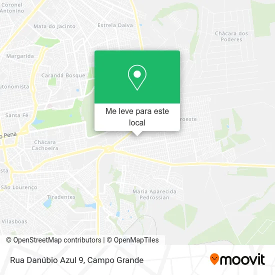 Rua Danúbio Azul 9 mapa