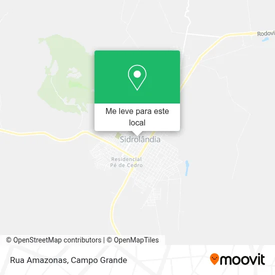 Rua Amazonas mapa