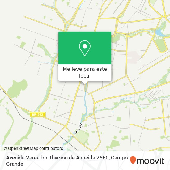 Avenida Vereador Thyrson de Almeida 2660 mapa