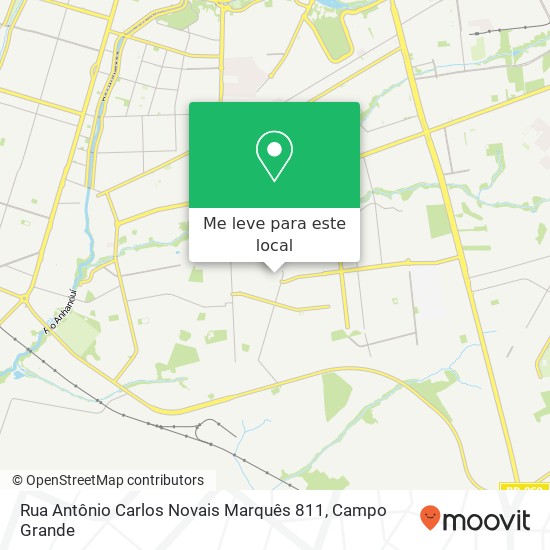 Rua Antônio Carlos Novais Marquês 811 mapa