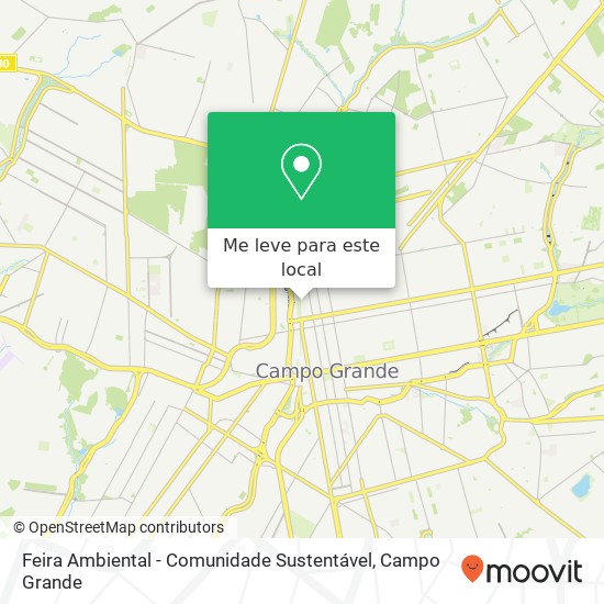 Feira Ambiental - Comunidade Sustentável mapa