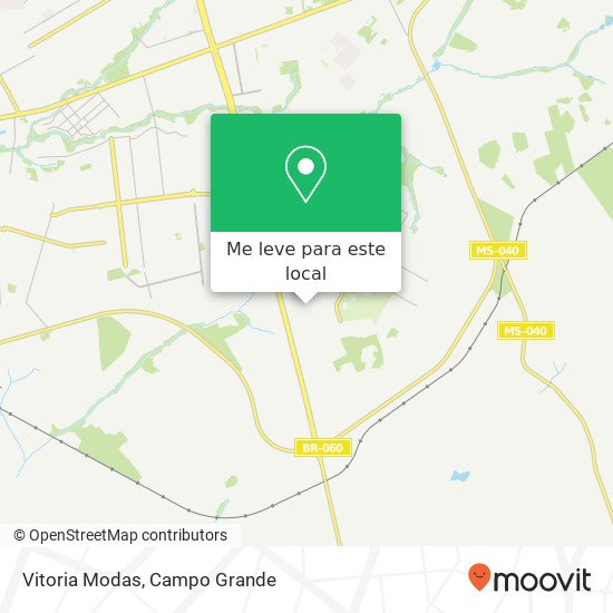 Vitoria Modas, Rua Celeste Carvalho Rodrigues, 23 Moreninha Campo Grande-MS 79064-300 mapa