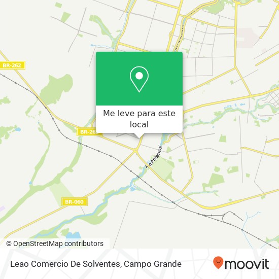 Leao Comercio De Solventes, Avenida das Coxilhas, 13 Coophavilla II Campo Grande-MS 79097-480 mapa