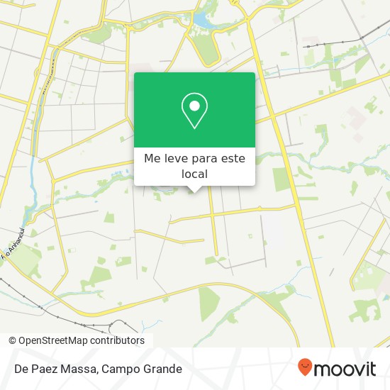 De Paez Massa, Rua Campo Nobre, 522 Centro Oeste Campo Grande-MS 79073-017 mapa