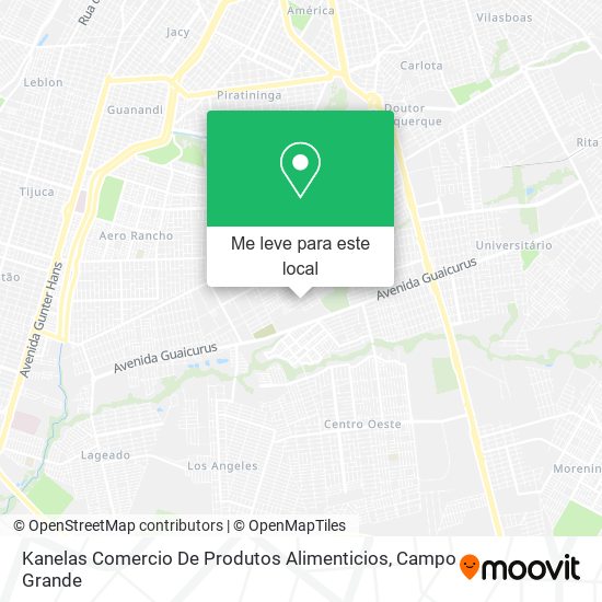 Kanelas Comercio De Produtos Alimenticios mapa