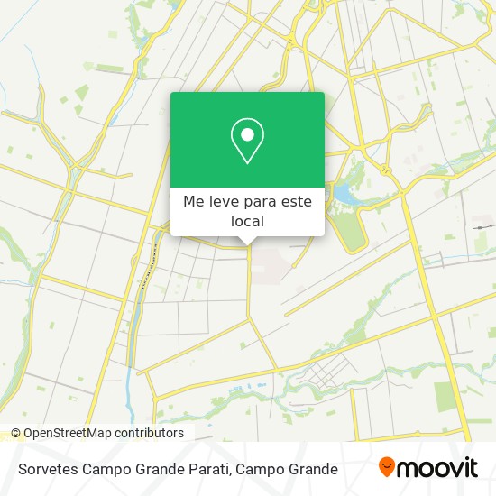 Sorvetes Campo Grande Parati mapa