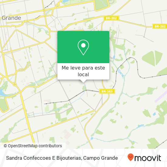 Sandra Confeccoes E Bijouterias, Avenida Três Barras, 3280 Rita Vieira Campo Grande-MS 79042-530 mapa