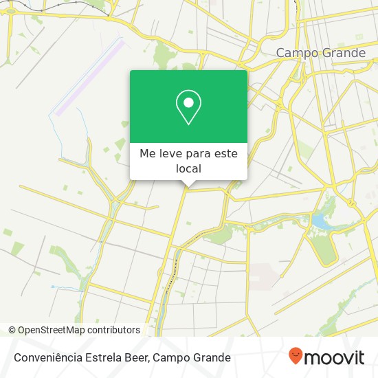 Conveniência Estrela Beer mapa