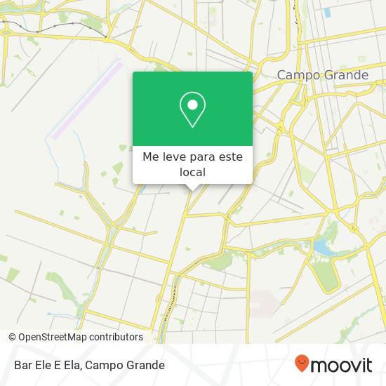 Bar Ele E Ela, Avenida Marechal Deodoro Bandeirantes Campo Grande-MS 79086-000 mapa