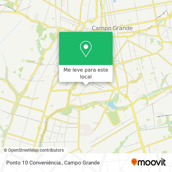 Ponto 10 Conveniência. mapa